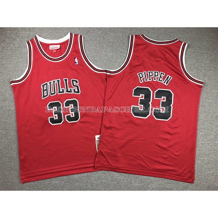 Maillot Enfant Chicago Bulls Scottie Pippen NO 33 Mitchell & Ness 1997-98 Rouge